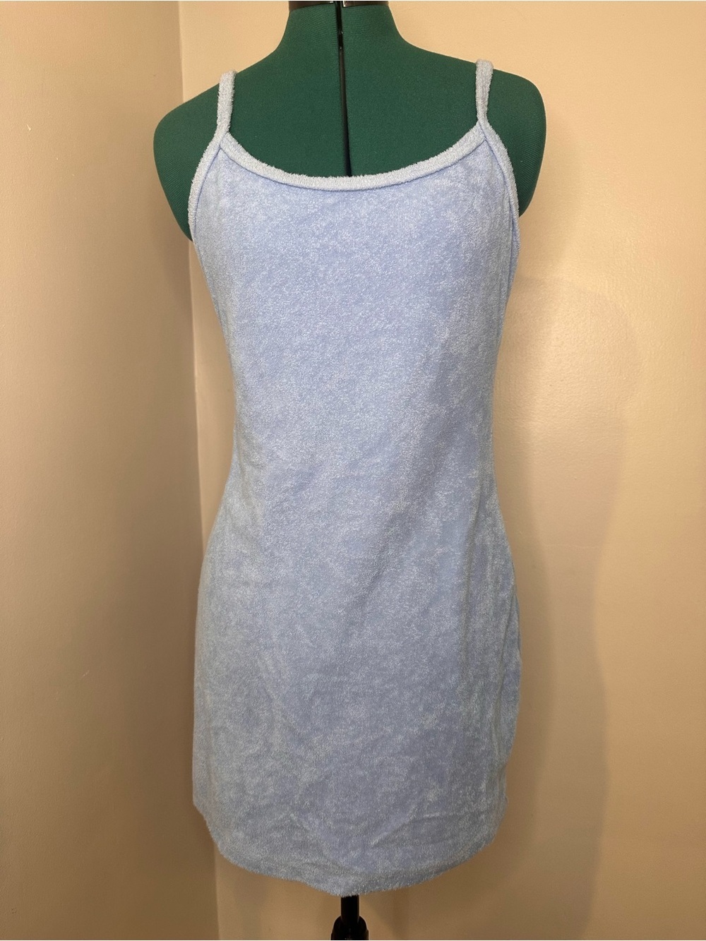 Abercrombie & Fitch Light Blue Terry Slip Dress y2k